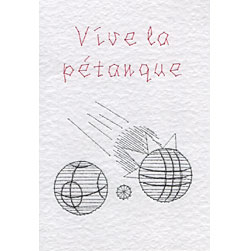 Pétanque pattern at Stitching Cards