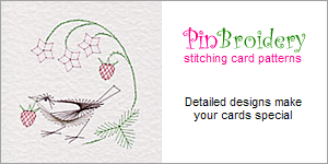 Pinbroidery stitching card patterns